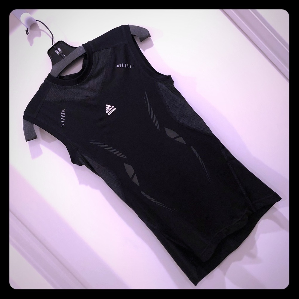 NWT! ADIDAS compression TANK black sz S